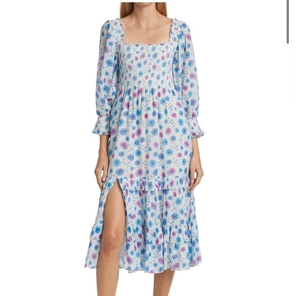 NWT LoveShackFancy Miri Dress Deep Cotton Candy XS - Picture 1 of 12